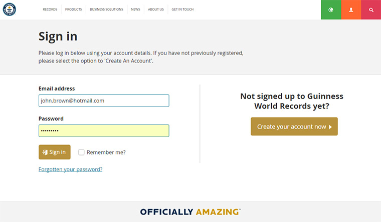 1 단계  계정을 등록하고 기록