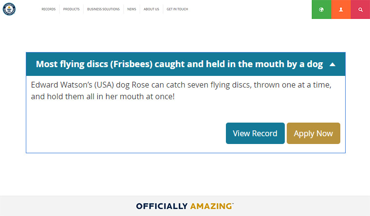 2 단계  도전할 기록을 찾습니다.